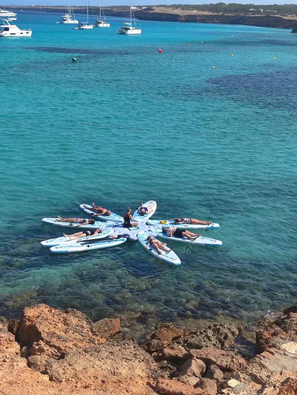 Clase de SUP YOGA en Formentera